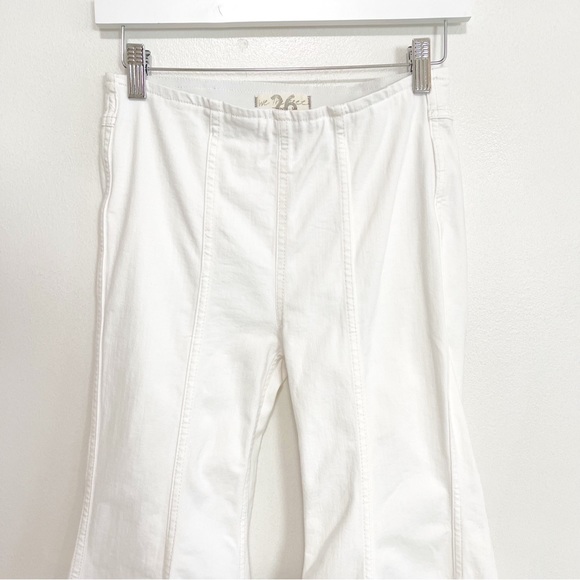 BOGO! Free People We The Free Cha Cha Flare Leg Cropped White Denim Pants 26 - Picture 5 of 11